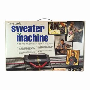 Vintage Incredible Sweater Machine And Accessories Complete Inbox